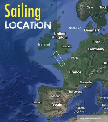 Channel islands sailing area map