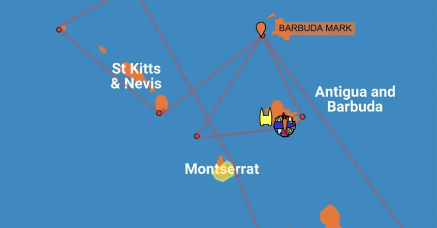 Parcours de la course RORC Caribbean 600