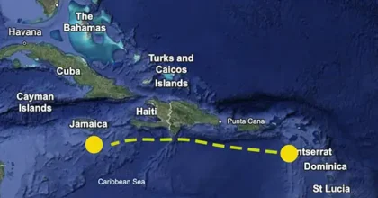 Caribbean 1000 sailing route